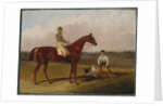 Barefoot, the Racehorse, with a Jockey Up and a Groom, 1835 by John Frederick Herring Snr