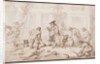 Labourers Putting Down a Pavement by Thomas Rowlandson