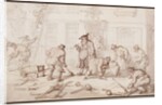 Labourers Putting Down a Pavement by Thomas Rowlandson