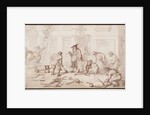 Labourers Putting Down a Pavement by Thomas Rowlandson