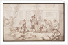 Labourers Putting Down a Pavement by Thomas Rowlandson