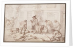 Labourers Putting Down a Pavement by Thomas Rowlandson