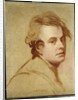 Portrait of the artist, bust length by George Romney