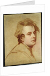 Portrait of the artist, bust length by George Romney