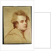 Portrait of the artist, bust length by George Romney