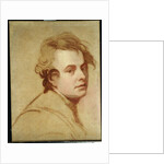 Portrait of the artist, bust length by George Romney