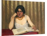 Reader with a Yellow Necklace, 1912 by Felix Edouard Vallotton