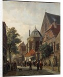 A Dutch Street Scene, 1867 by Adrianus Eversen