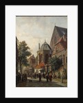 A Dutch Street Scene, 1867 by Adrianus Eversen