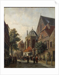 A Dutch Street Scene, 1867 by Adrianus Eversen