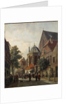 A Dutch Street Scene, 1867 by Adrianus Eversen