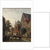A Dutch Street Scene, 1867 by Adrianus Eversen
