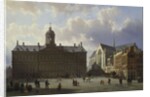 Dam Square with the Royal Palace, Amsterdam, 1855 by Cornelius Springer