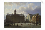 Dam Square with the Royal Palace, Amsterdam, 1855 by Cornelius Springer