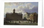 Dam Square with the Royal Palace, Amsterdam, 1855 by Cornelius Springer