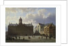 Dam Square with the Royal Palace, Amsterdam, 1855 by Cornelius Springer