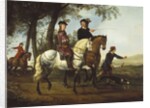 Landscape with Sportsmen Setting Out for the Hunt, early 1650s by Aelbert Cuyp