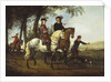 Landscape with Sportsmen Setting Out for the Hunt, early 1650s by Aelbert Cuyp