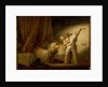 Modello version of 'The Bolt' by Jean-Honore Fragonard
