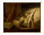 Modello version of 'The Bolt' by Jean-Honore Fragonard