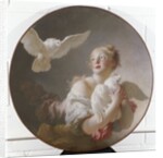 Girl Holding a Dove by Jean-Honore Fragonard