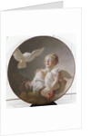 Girl Holding a Dove by Jean-Honore Fragonard