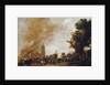 Soldiers Leaving a Burning Village, 1637 by Aert van der Neer