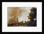 Soldiers Leaving a Burning Village, 1637 by Aert van der Neer
