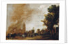Soldiers Leaving a Burning Village, 1637 by Aert van der Neer