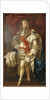 Portrait of King James II, full length, in Garter Robes by Peter (circle of) Lely