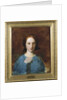 Portrait of Mrs. Prescott Decie, bust length, in a blue dress - a sketch by George Frederic Watts