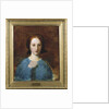 Portrait of Mrs. Prescott Decie, bust length, in a blue dress - a sketch by George Frederic Watts