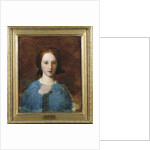 Portrait of Mrs. Prescott Decie, bust length, in a blue dress - a sketch by George Frederic Watts