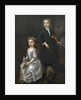 A young boy holding a violin and a young girl holding a doll by John (circle of) Vanderbank