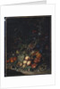 Peaches, Grapes, Pomegranates, Melons, a Corncob, Apricots, Plums, Pears, Acorns, 1718 by Rachel Ruysch