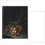 Peaches, Grapes, Pomegranates, Melons, a Corncob, Apricots, Plums, Pears, Acorns, 1718 by Rachel Ruysch