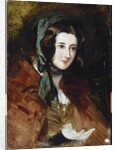 A portrait study of Lady Harriet Hamilton by Edwin Landseer