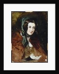 A portrait study of Lady Harriet Hamilton by Edwin Landseer