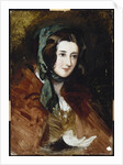 A portrait study of Lady Harriet Hamilton by Edwin Landseer