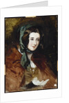 A portrait study of Lady Harriet Hamilton by Edwin Landseer
