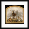 Scene in Braemar - Highland Deer by Edwin Landseer