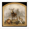 Scene in Braemar - Highland Deer by Edwin Landseer