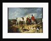 Hunters and Hounds, 1823 by Edwin Landseer