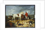 Hunters and Hounds, 1823 by Edwin Landseer
