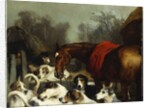 No Hunting Till the Weather Breaks by Edwin Landseer