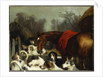 No Hunting Till the Weather Breaks by Edwin Landseer
