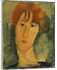 Young Woman with Red Hair Wearing a Collar by Amedeo Modigliani
