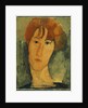 Young Woman with Red Hair Wearing a Collar by Amedeo Modigliani