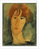 Young Woman with Red Hair Wearing a Collar by Amedeo Modigliani