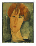 Young Woman with Red Hair Wearing a Collar by Amedeo Modigliani